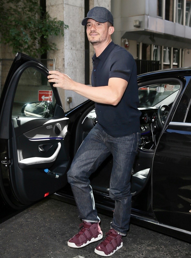 Orlando Bloom and His Dog Mighty Seen at The Late Late Show