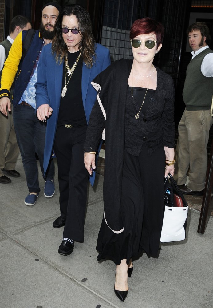 Ozzy Osbourne, Sharon Osbourne<br>Ozzy Osbourne and Sharon Osbourne Leaving Their Hotel
