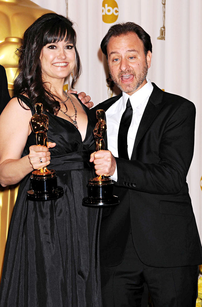Paula DuPre Pesman; Fisher Stevens;<br>The 82nd Annual Academy Awards (Oscars) - Press Room