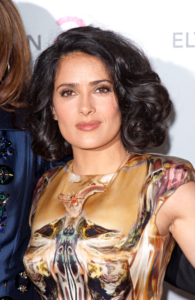 Salma Hayek;<br>18th Annual Elton John AIDS Foundation Academy Awards (Oscars) Viewing Party - Arrivals