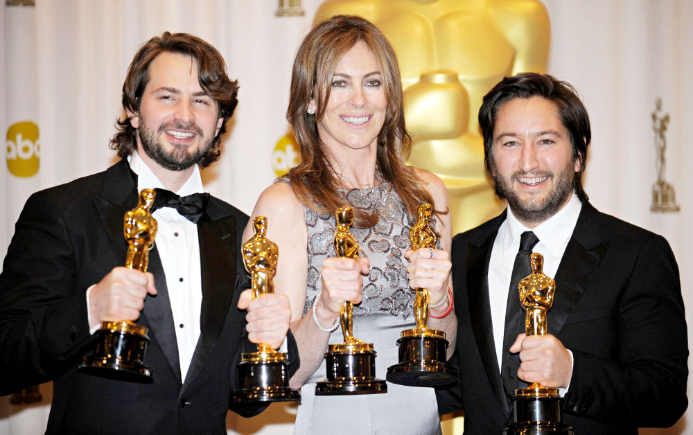 Mark Boal;Kathryn Bigelow;Greg Shapiro;<br>The 82nd Annual Academy Awards (Oscars) - Press Room