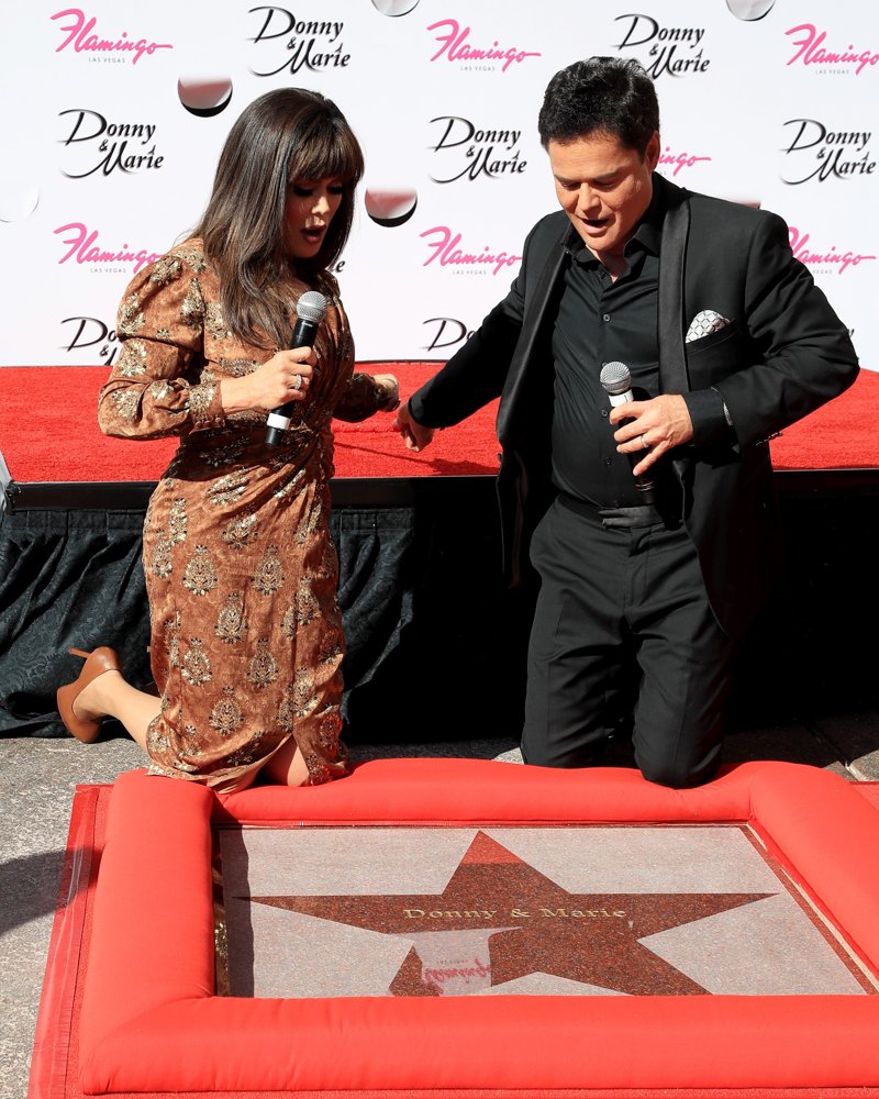 Donny and Marie Osmond Honored by Las Vegas Walk of Stars