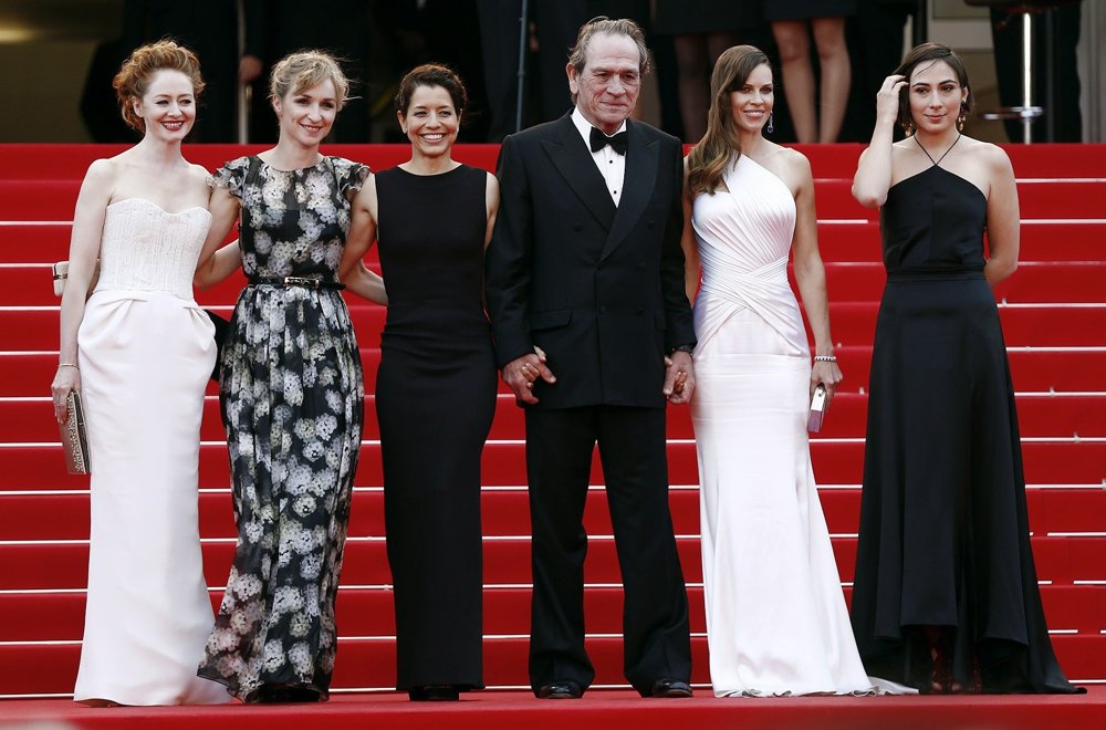 Miranda Otto;Sonja Richter;Dawn Laurel;Tommy Lee Jones;Hilary Swank;Victoria Jones;<br>The 67th Annual Cannes Film Festival - The Homesman - Premiere Arrivals