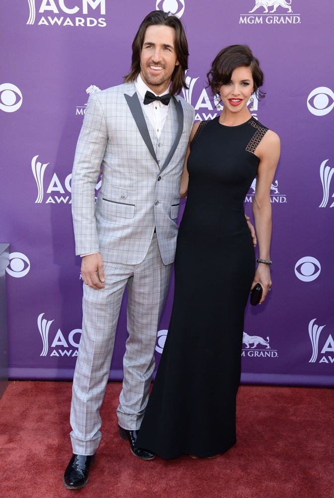 Jake Owen;Lacey Buchanan;<br>48th Annual ACM Awards - Arrivals