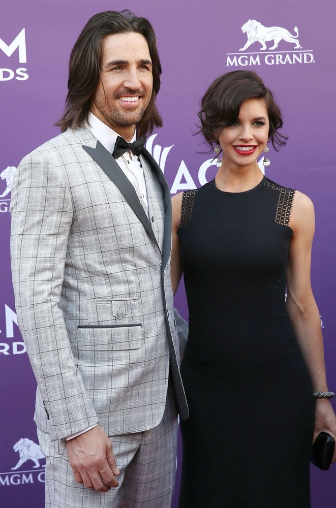Jake Owen;Lacey Buchanan;<br>48th Annual ACM Awards - Arrivals