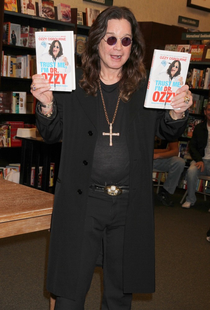Ozzy Osbourne;<br>Ozzy Osbourne at His Booksigning for Trust Me, I'm Dr. Ozzy