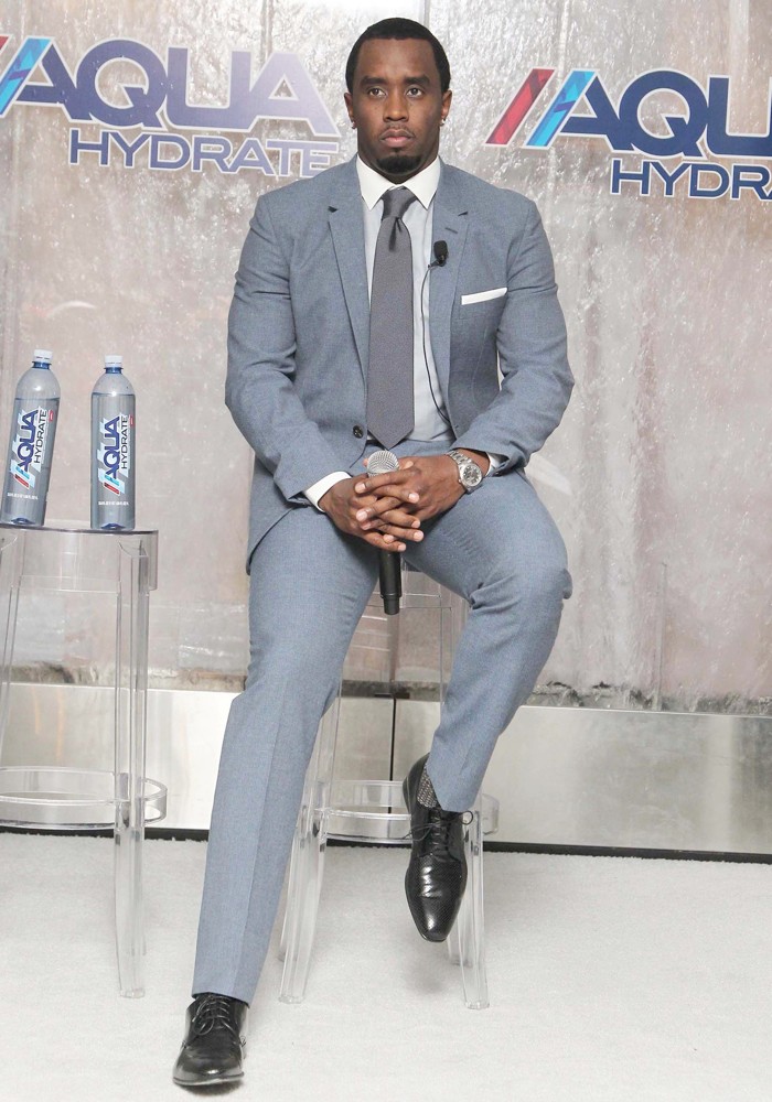 P. Diddy;<br>Press Conference To Announce Newest Venture Water Brand AQUAhydrate