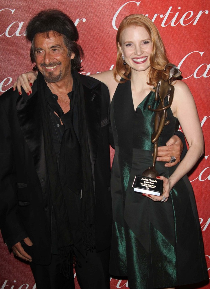 Al Pacino;Jessica Chastain;<br>The 23rd Annual Palm Springs International Film Festival Awards Gala - Press Room