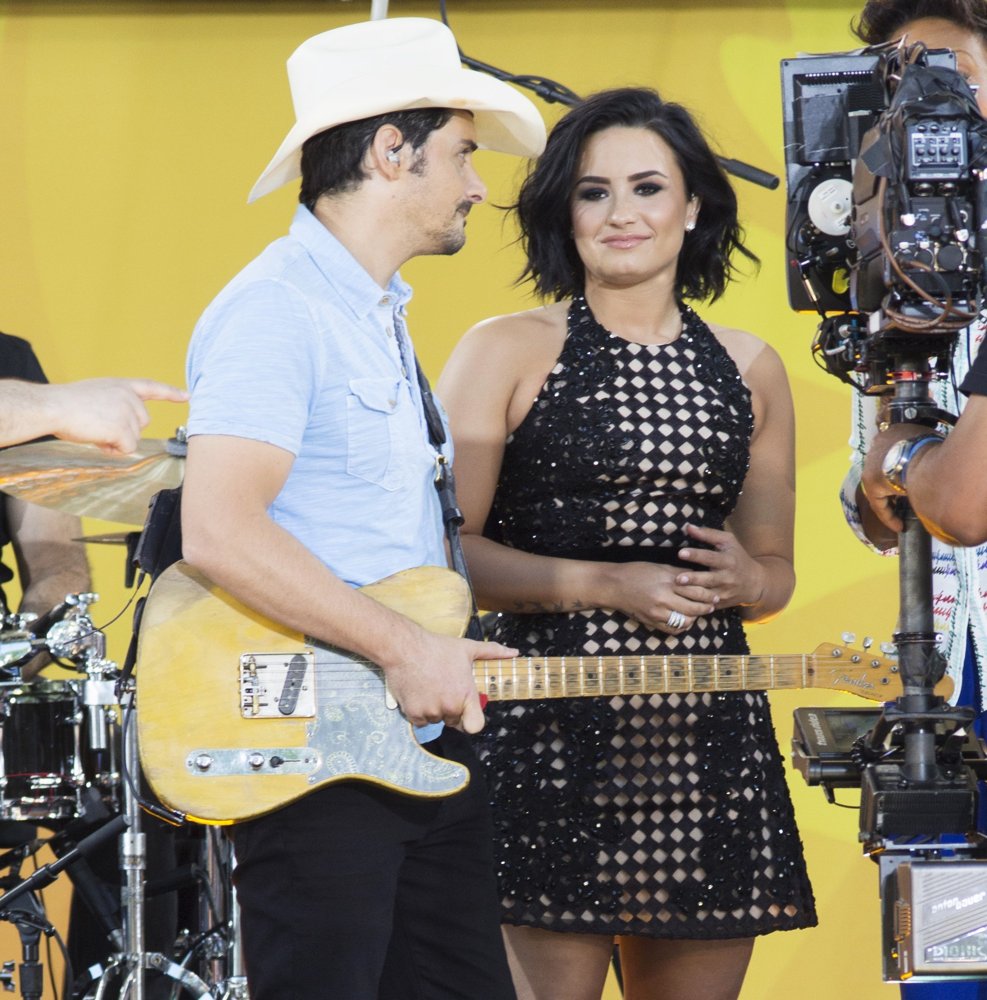 Brad Paisley Picture 153 Brad Paisley and Demi Lovato on Good Morning