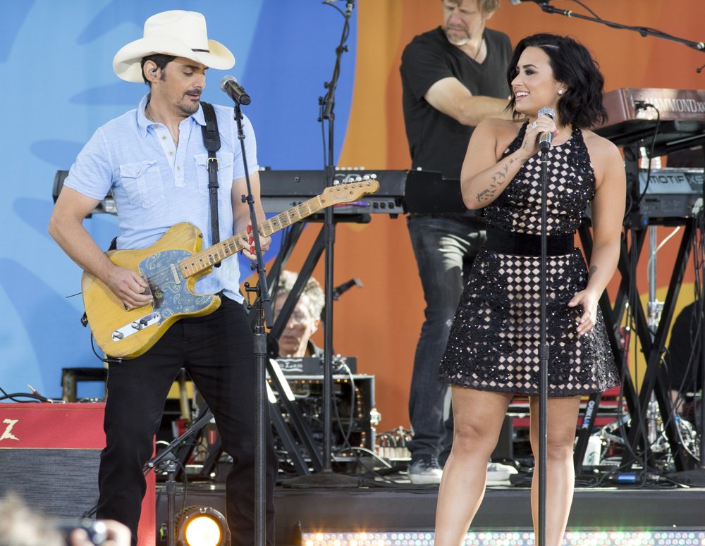 Demilovato Picture 778 Brad Paisley and Demi Lovato on Good Morning