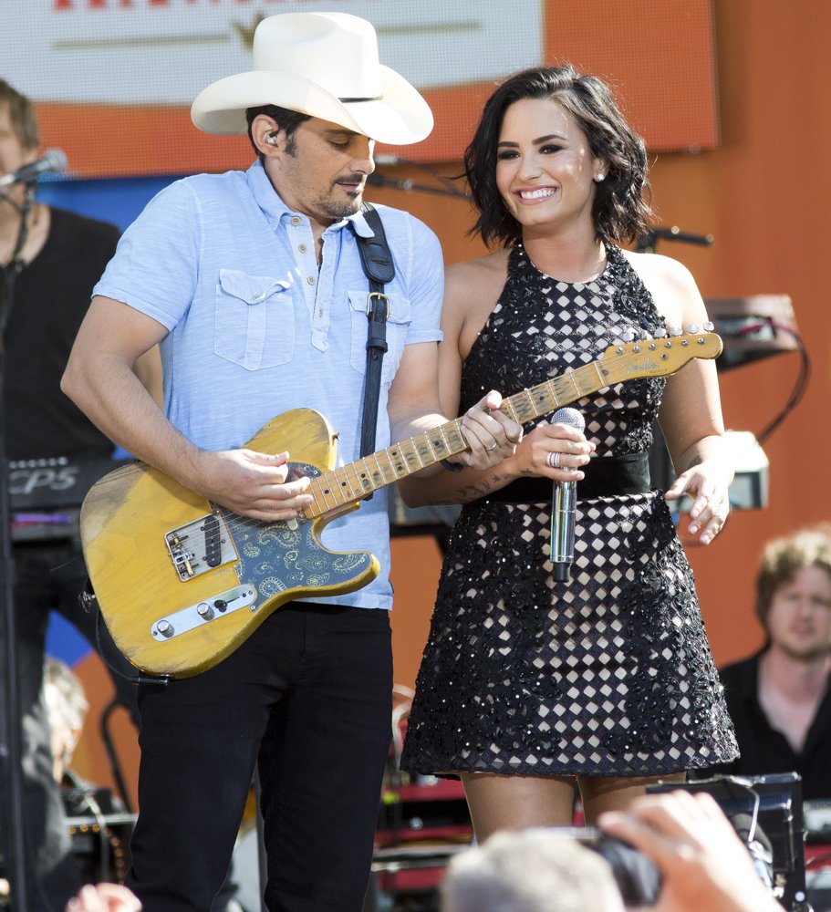Brad Paisley Picture 166 Brad Paisley and Demi Lovato on Good Morning