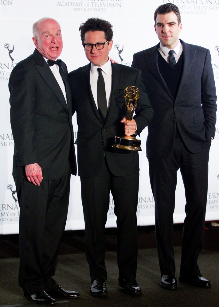 Bruce Paisner;J.J. Abrams;Zachary Quinto;<br>41st International Emmy Awards
