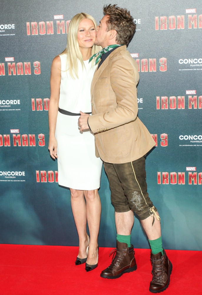 Gwyneth Paltrow;Robert Downey Jr.;<br>Iron Man 3 Photocall