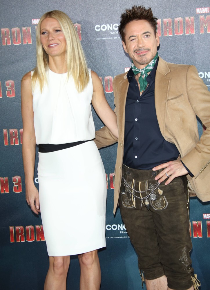 Gwyneth Paltrow;Robert Downey Jr.;<br>Iron Man 3 Photocall