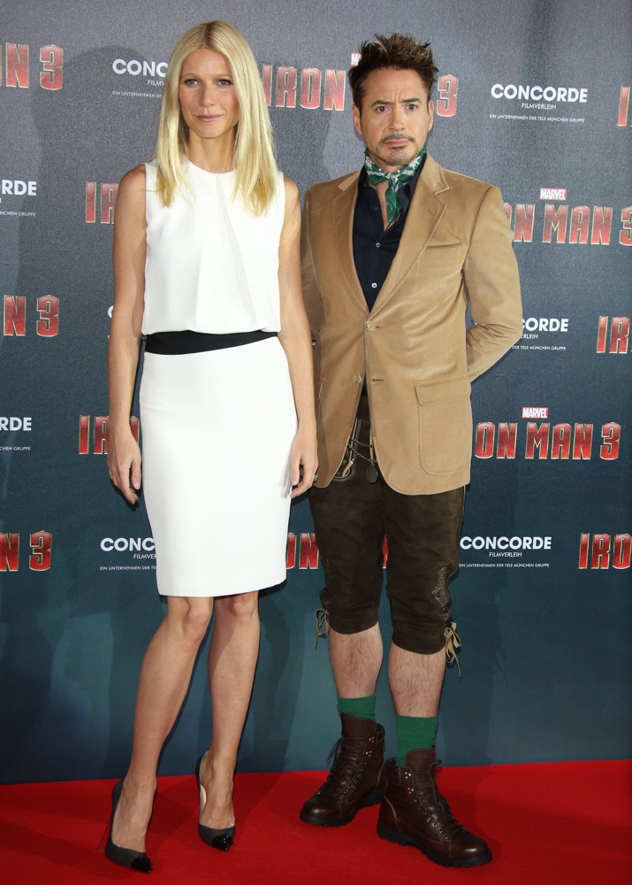 Gwyneth Paltrow;Robert Downey Jr.;<br>Iron Man 3 Photocall