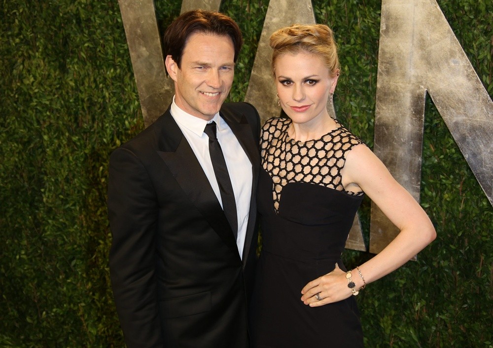 Stephen Moyer;Anna Paquin;<br>2013 Vanity Fair Oscar Party - Arrivals
