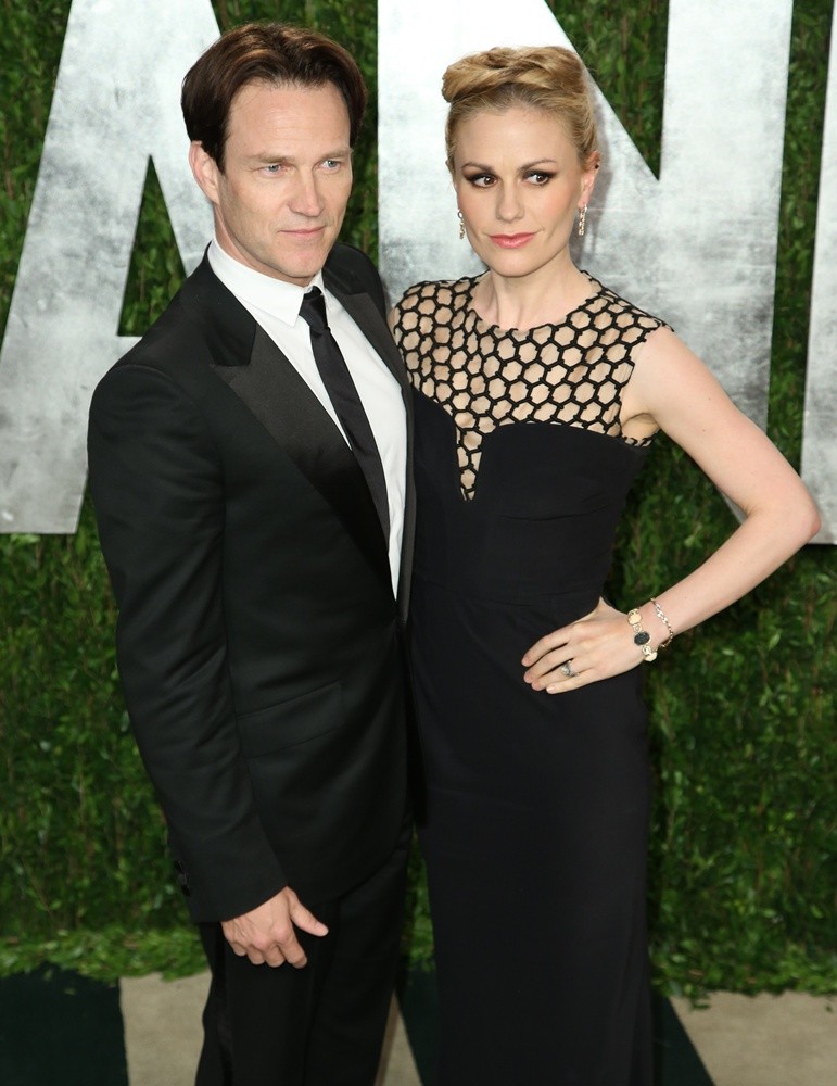 Stephen Moyer;Anna Paquin;<br>2013 Vanity Fair Oscar Party - Arrivals