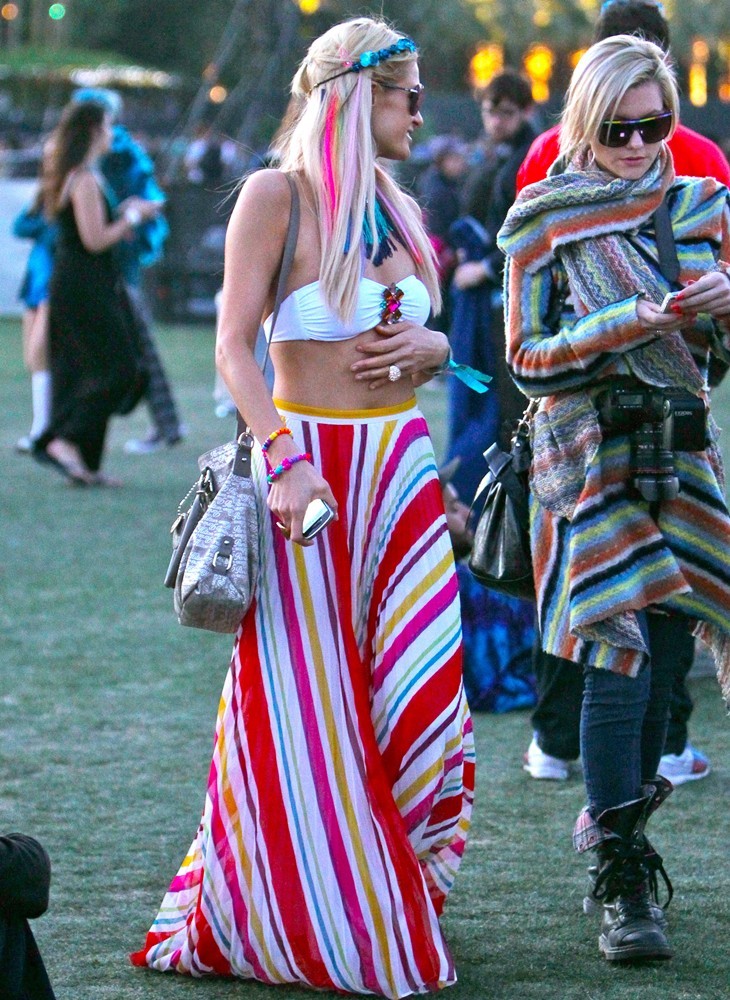 Paris Hilton;<br>Celebrities at The 2012 Coachella Valley Music and Arts Festival - Day 2