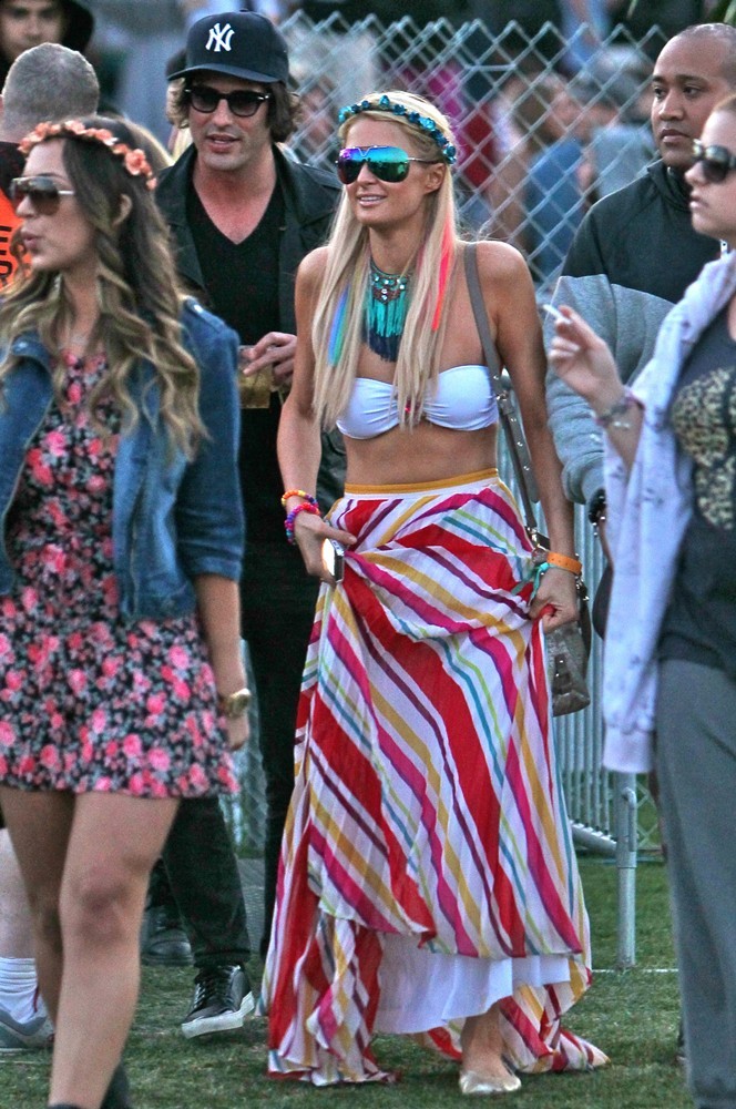 Paris Hilton;<br>Celebrities at The 2012 Coachella Valley Music and Arts Festival - Day 2
