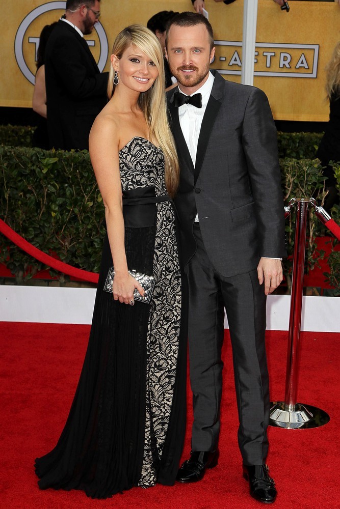 Lauren Parsekian;Aaron Paul;<br>19th Annual Screen Actors Guild Awards - Arrivals
