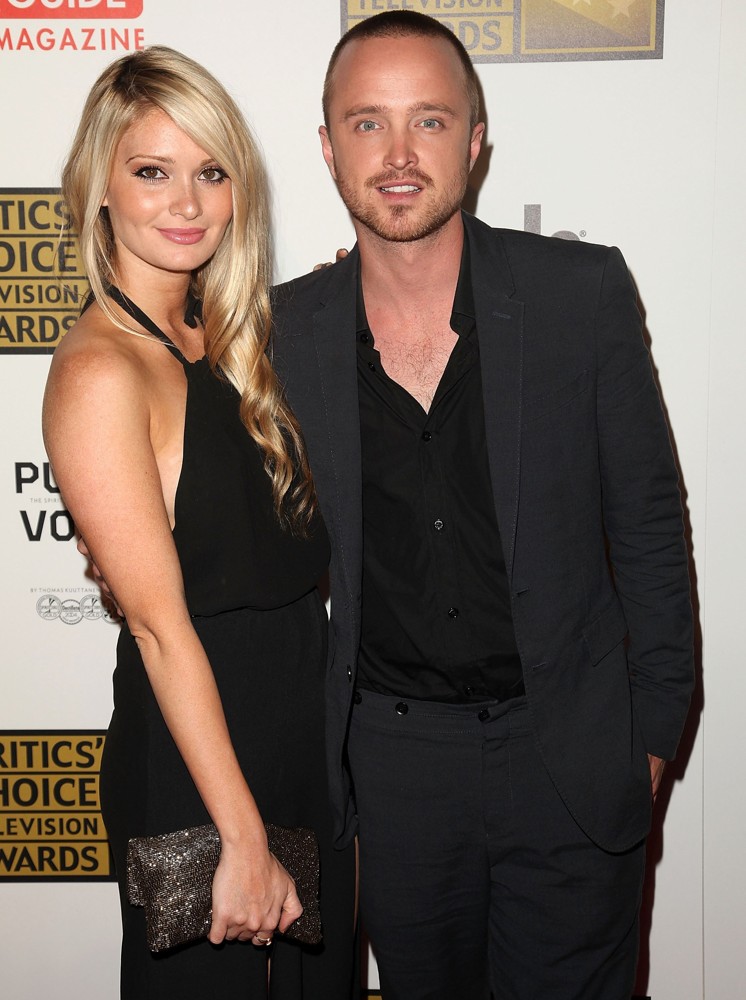 Lauren Parsekian;Aaron Paul;<br>2012 Critics' Choice TV Awards - Arrivals