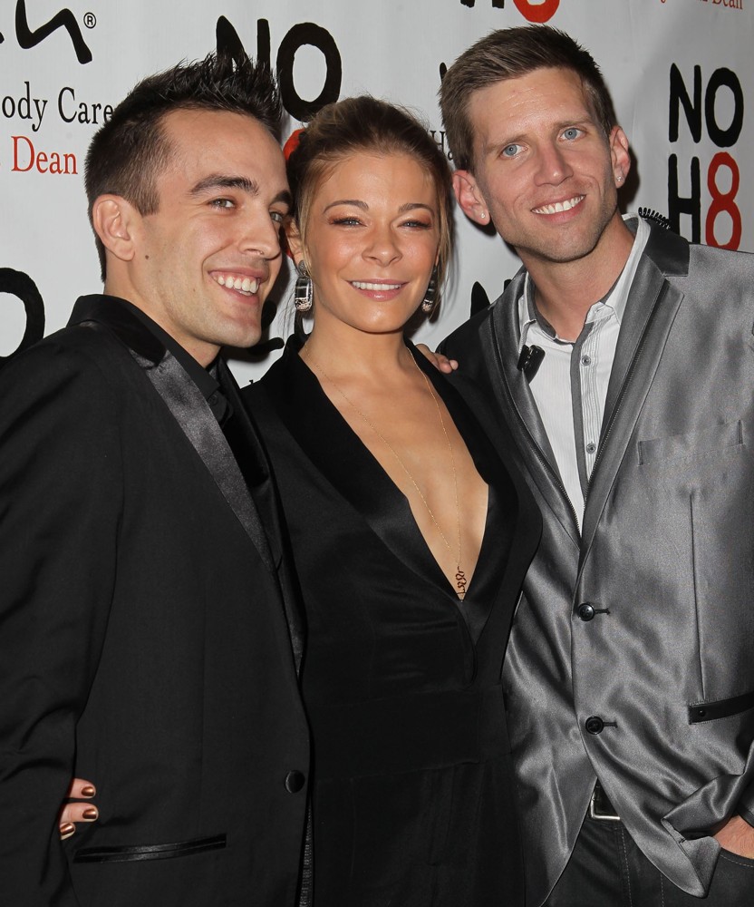 Jeff Parshley;LeAnn Rimes;Adam Bouska;<br>NOH8 Celebrity Studded 4th Anniversary Party - Arrivals