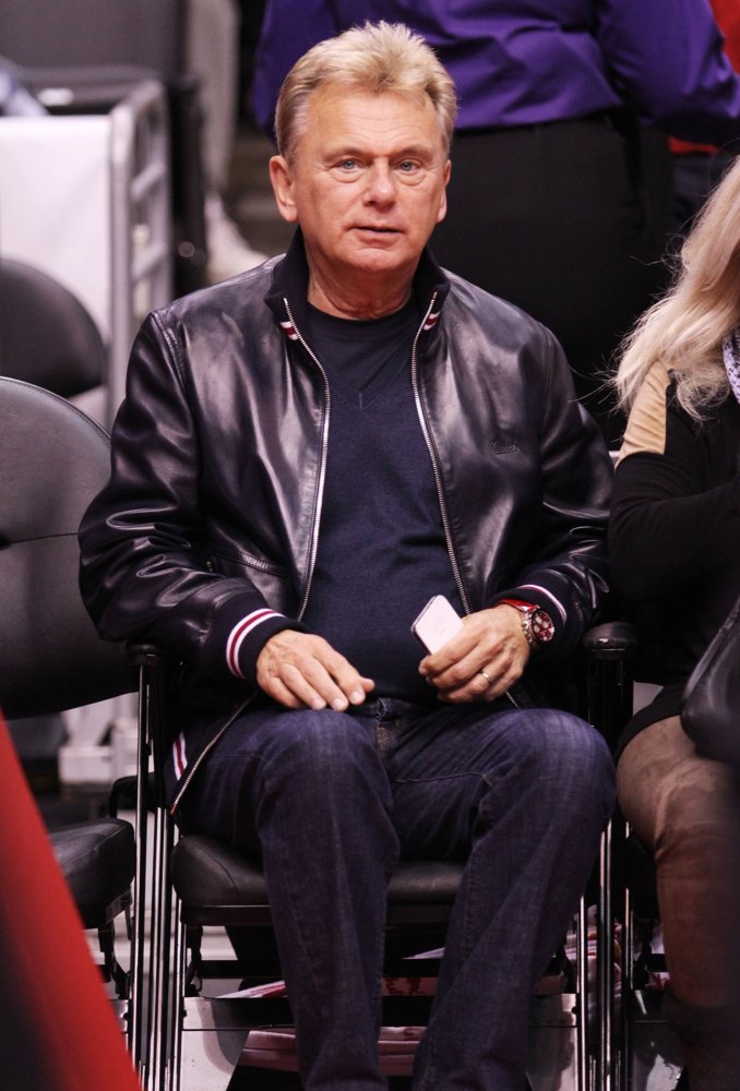 Pat Sajak;<br>Celebrities at The Clippers Game
