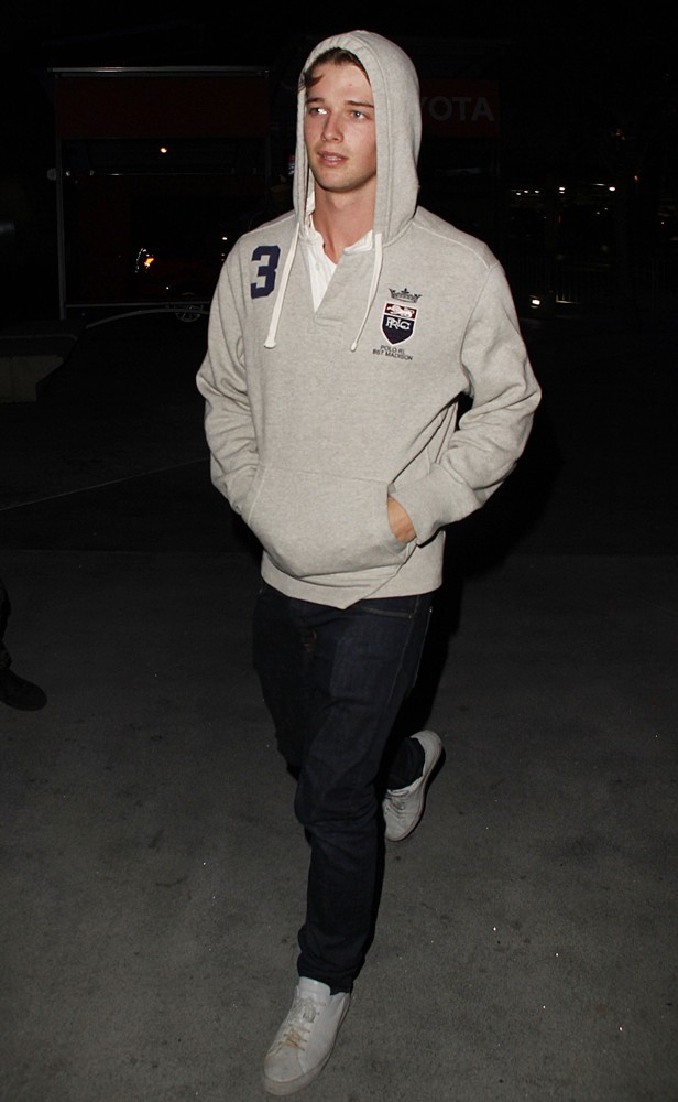 Patrick Schwarzenegger;<br>Celebrities Arrive at The Staples Centre for The NBA Game