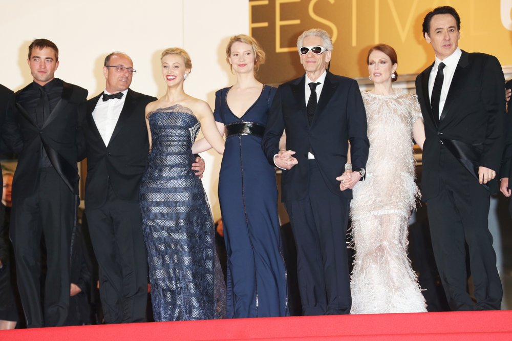 Robert Pattinson;Martin Katz;Sarah Gadon;Mia Wasikowska;David Cronenberg;Julianne Moore;John Cusack;<br>The 67th Annual Cannes Film Festival - Maps to the Stars - Premiere Arrivals