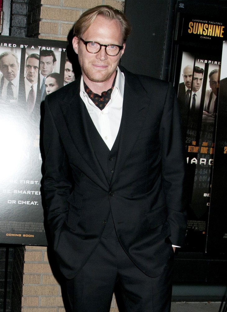 Paul Bettany;<br>Premiere of Margin Call - Outside Arrivals