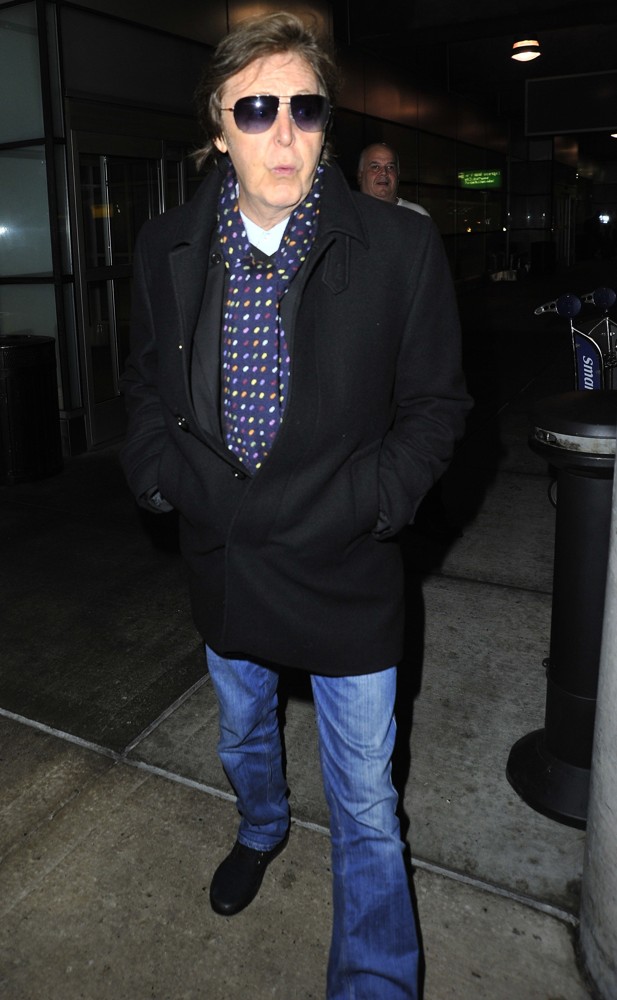 Paul McCartney;<br>Paul McCartney Arrives at JFK Airport