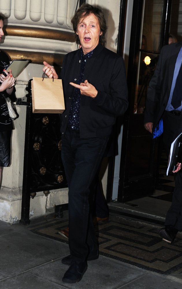 Paul McCartney;<br>London Fashion Week Spring-Summer 2015 - Stella McCartney Green Carpet Challenge Collection