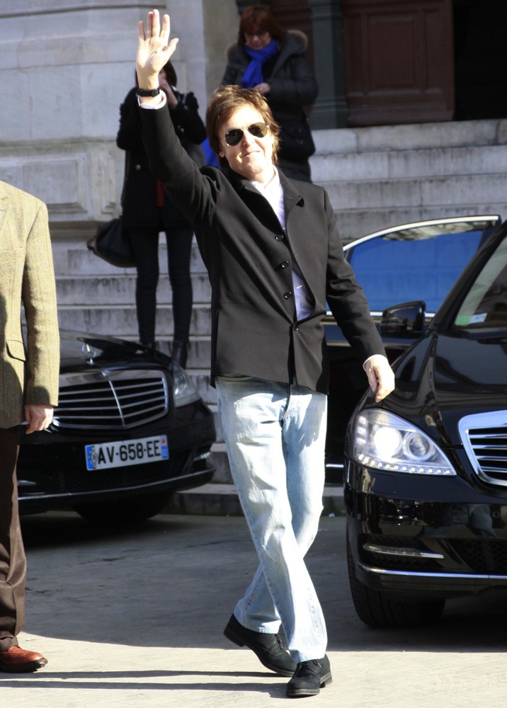 Paul McCartney;<br>Paris Fashion Week - Autumn-Winter 2013 - Stella McCartney - Outside Arrivals