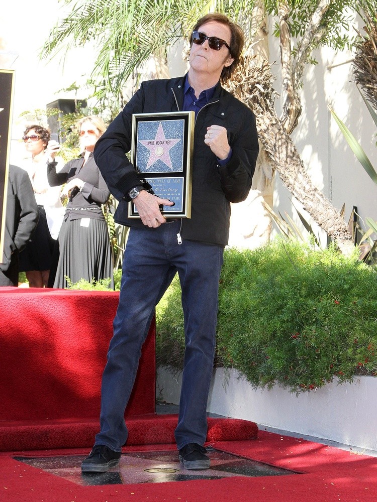 Paul McCartney;<br>Paul McCartney Honored with A Star on The Hollywood Walk of Fame