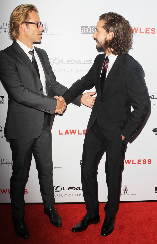Guy Pearce;Shia LaBeouf;<br>The Premiere of Lawless
