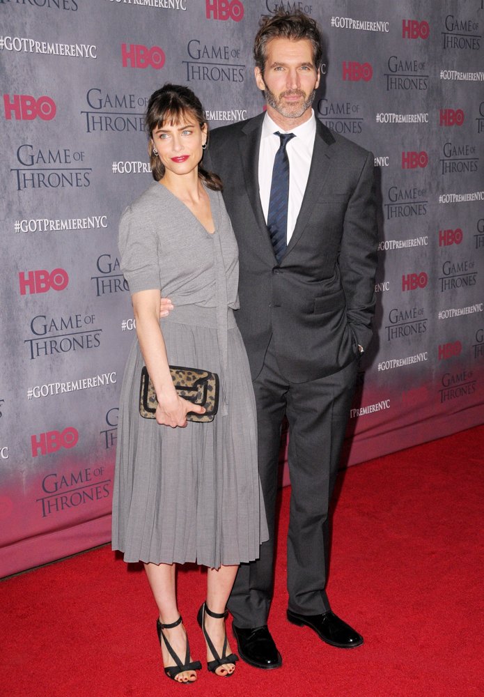 Amanda Peet;David Benioff;<br>New York Premiere of The Fourth Season of Game of Thrones - Red Carpet Arrivals