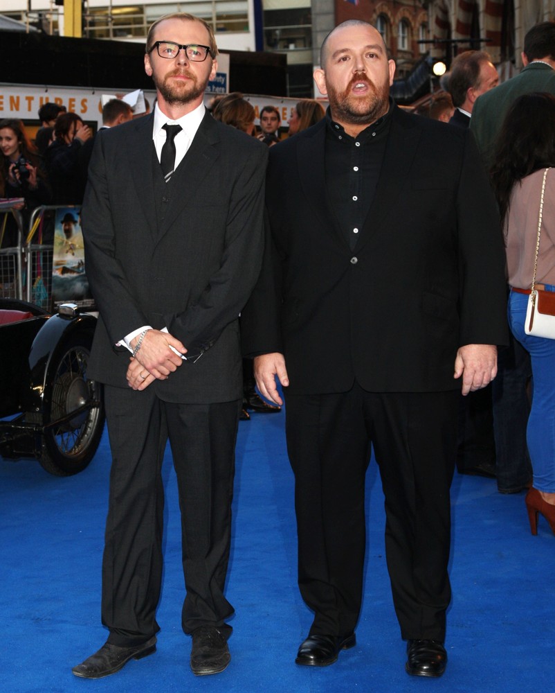Simon Pegg;Nick Frost;<br>The UK Film Premiere of The Adventures of Tintin: The Secret of the Unicorn - Arrivals