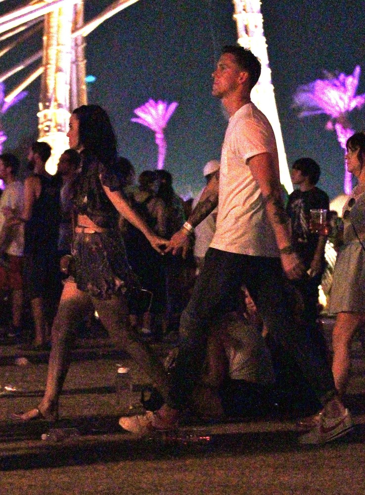 Katy Perry;Robert Ackroyd;<br>Celebrities at The 2012 Coachella Valley Music and Arts Festival - Week 2 Day 3