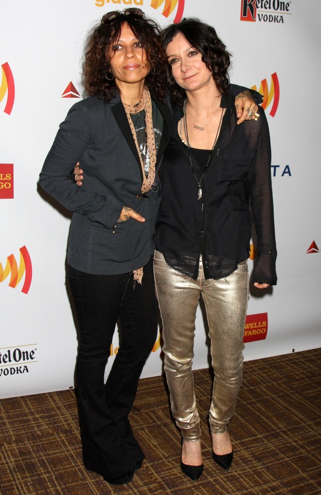 Linda Perry;Sara Gilbert;<br>The 23rd Annual GLAAD Media Awards