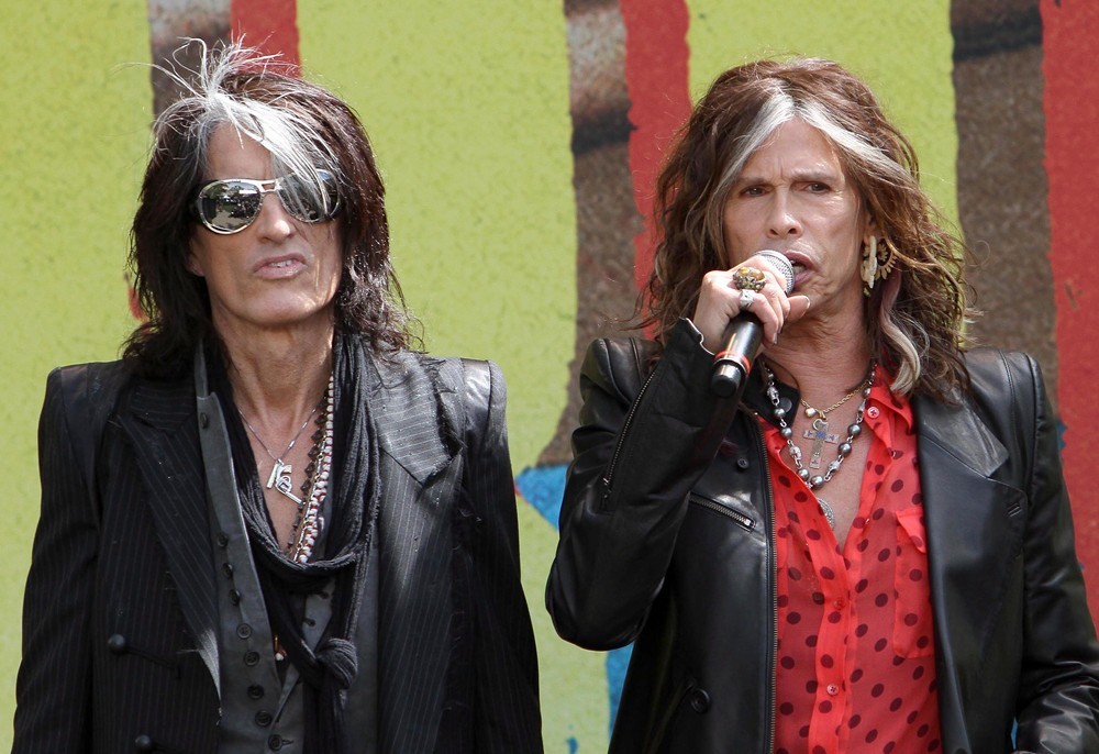 Joe Perry;Steven Tyler;Aerosmith;<br>Aerosmith Announce Their New Global Warming Tour