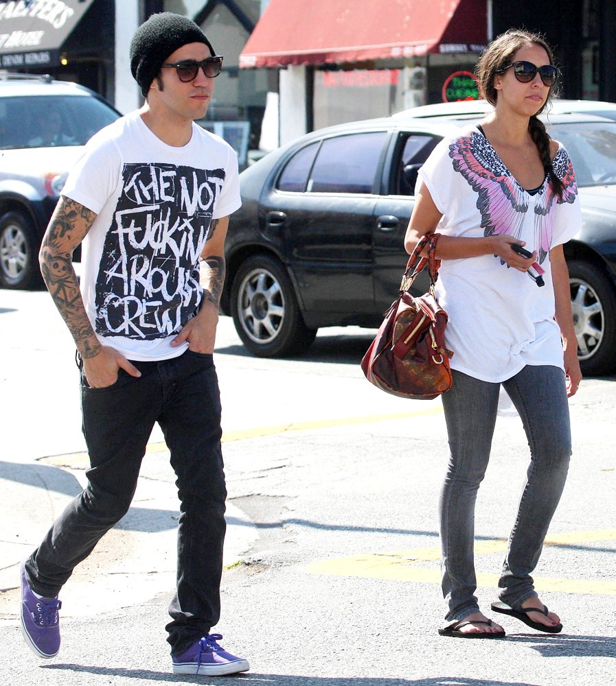 Pete Wentz;<br>Pete Wentz Steps Out with A Female Companion