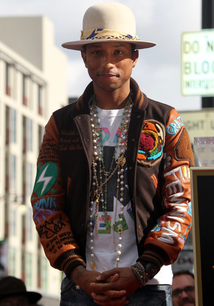 Pharrell Williams;<br>Pharrell Williams Honored with A Star on The Hollywood Walk of Fame