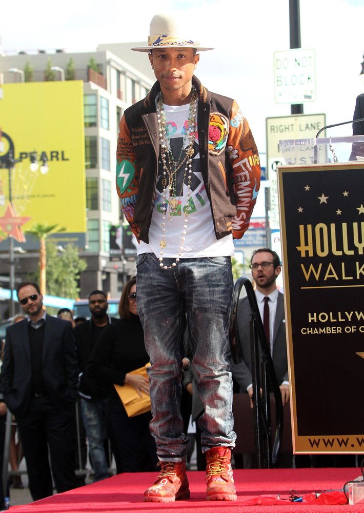 Pharrell Williams;<br>Pharrell Williams Honored with A Star on The Hollywood Walk of Fame