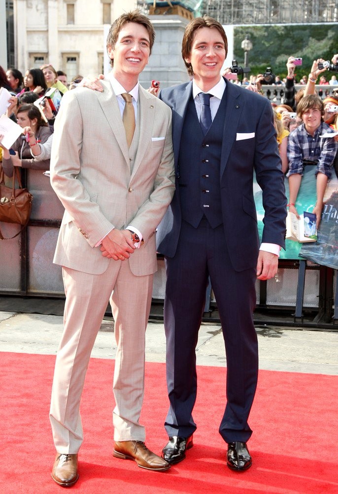 Oliver Phelps;James Phelps;<br>Harry Potter and the Deathly Hallows Part II World Film Premiere - Arrivals