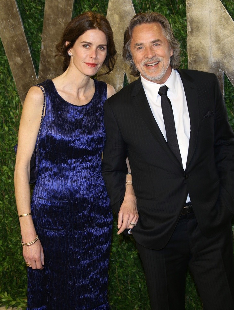 Kelley Phleger;Don Johnson;<br>2013 Vanity Fair Oscar Party - Arrivals