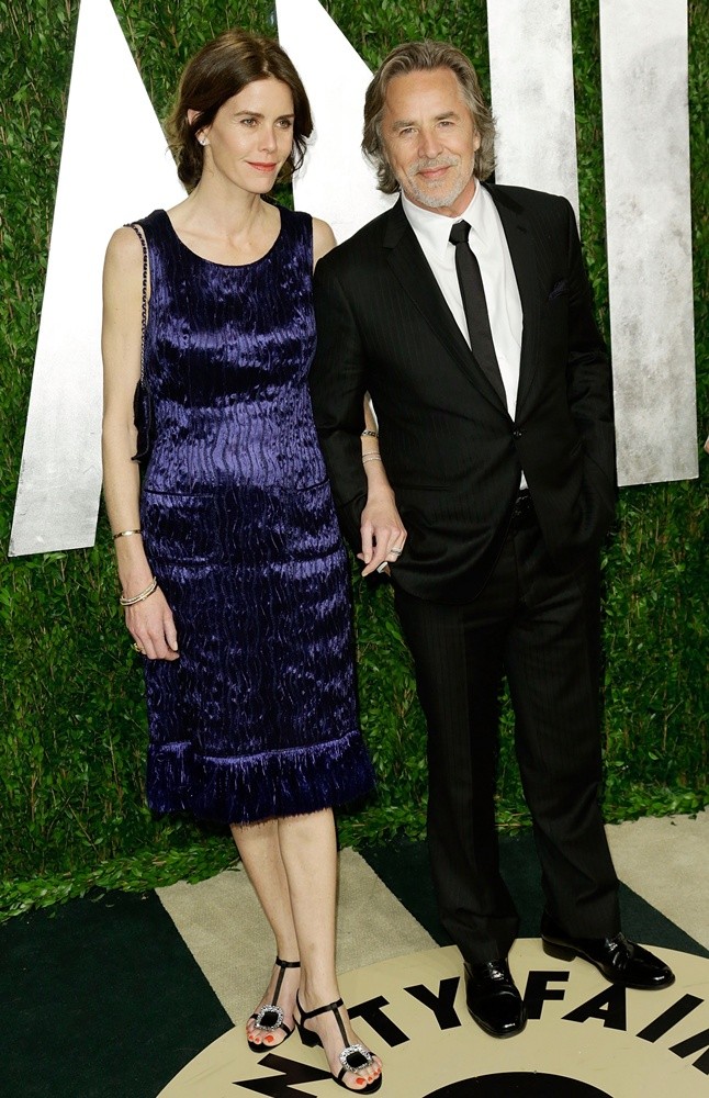 Kelley Phleger;Don Johnson;<br>2013 Vanity Fair Oscar Party - Arrivals