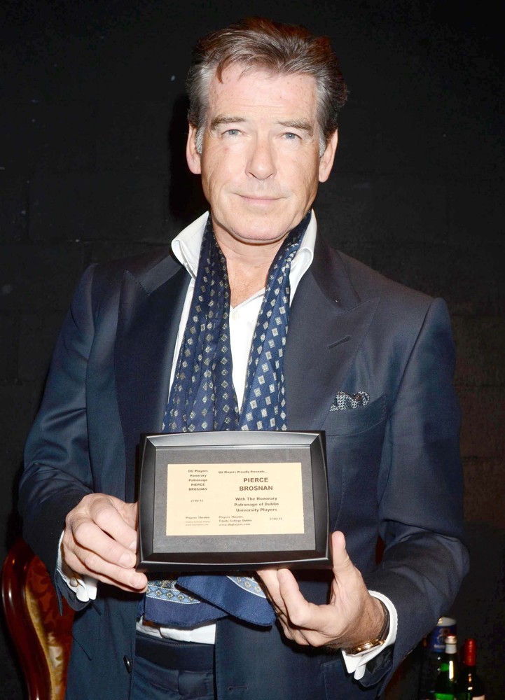 Pierce Brosnan;<br>Pierce Brosnan Receives The Honorary Patronage of The Dublin University Players