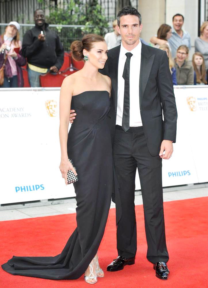 Kevin Pietersen;Jessica Taylor;<br>Philips British Academy Television Awards in 2011 - Arrivals