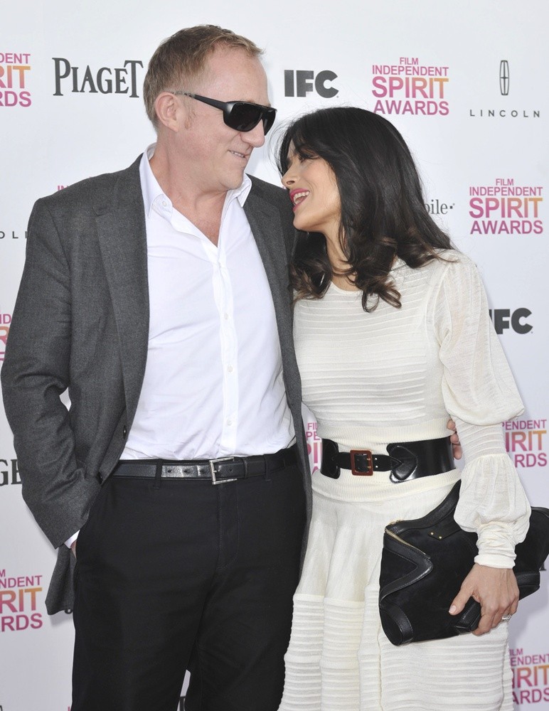 Francois-Henri Pinault;Salma Hayek;<br>2013 Film Independent Spirit Awards - Arrivals