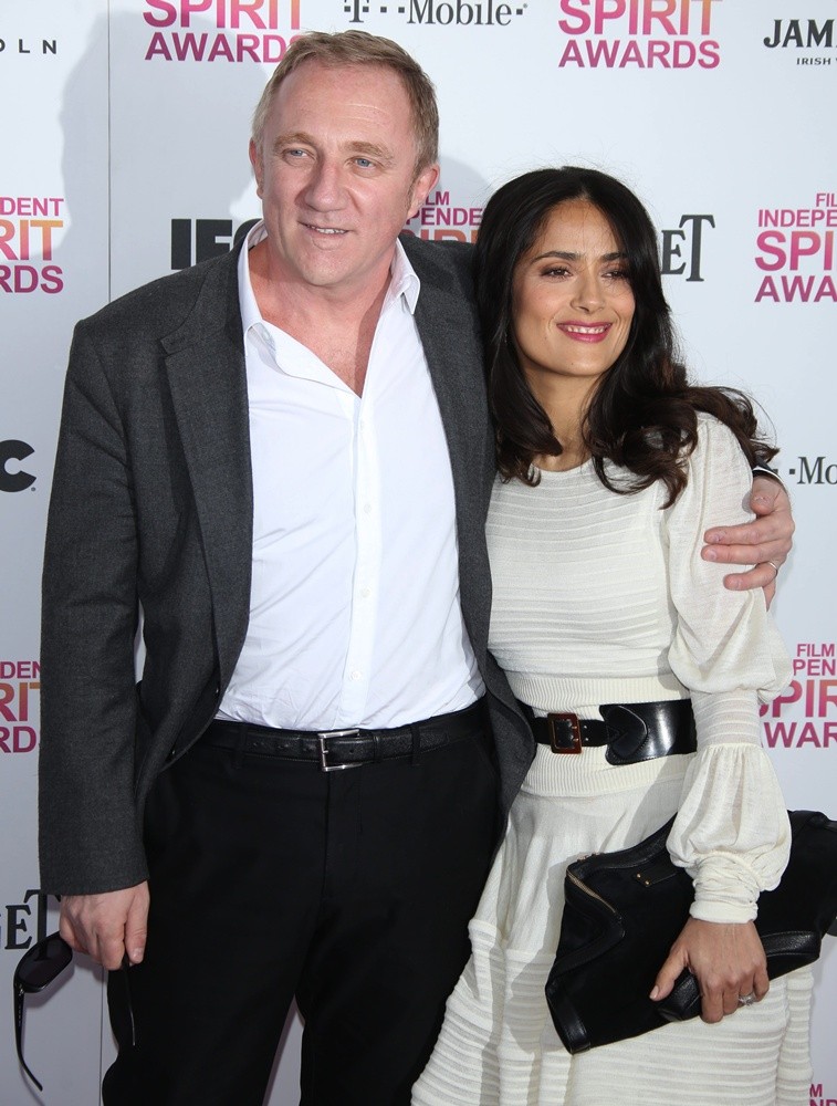 Francois-Henri Pinault;Salma Hayek;<br>2013 Film Independent Spirit Awards - Arrivals